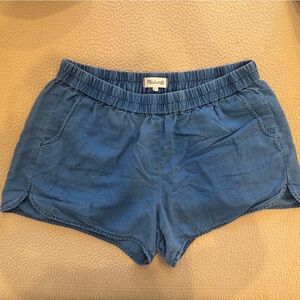 Madewell Pull On Chambray Shorts